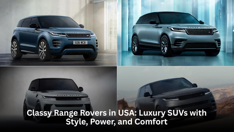 Range Rovers in USA.